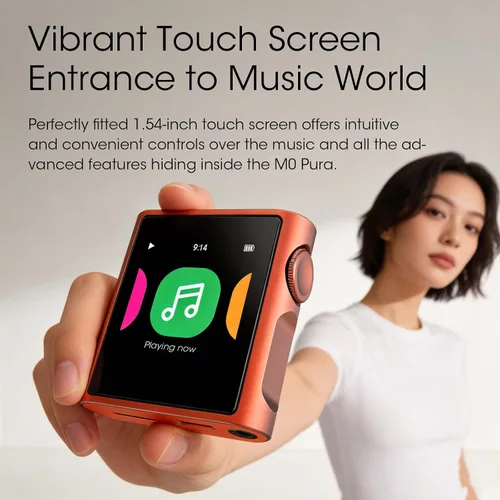 Vista 8 de SHANLING M0 Pura - Reproductor de MP3 de alta fidelidad portátil, reproductor de música de alta resolución, reproductor de audio digital Bluetooth