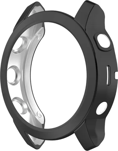 Vista 5 de Funda compatible con Garmin Fenix 7S, protector de pantalla, cubierta protectora de TPU suave, marco protector para Garmin Fenix 7S/7S Solar/7S 3