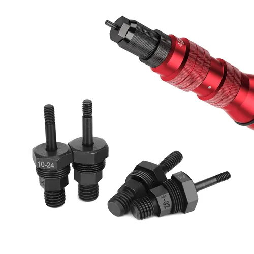 Vista 5 de Beaspire 4 PCS Mandriles 8-32, 10-24, 10-32, 1/4-20 para Pistola de Remaches Eléctrica de Taladro Inalámbrico