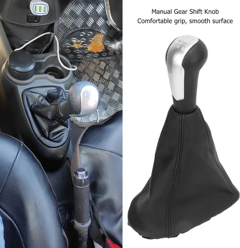 Vista 2 de Fydun Pomos de palanca de cambios de coche, perilla de palanca de cambios manual para Spark 2011‑2016