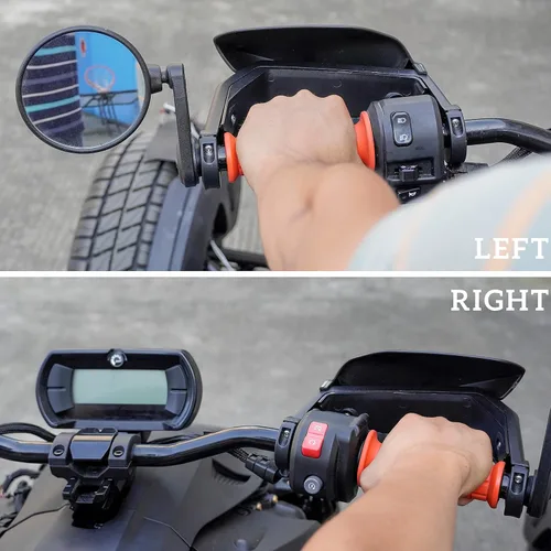Vista 4 de SAUTVS Protector de manillar negro, deflector de viento para Can Am Ryker, kit de deflector de aire de plástico para Can-Am Ryker 600 900