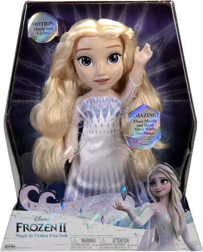 Vista 6 de Disney Frozen 2 Feature Elsa Doll - Mira cómo los labios de Elsa se mueven mientras ella canta