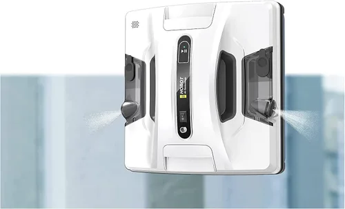 Vista 6 de HOBOT -Robot automático de limpieza de ventanas 2S con rociador de agua ultrasónico, limpieza inteligente, plan de ruta inteligente AI, tanques