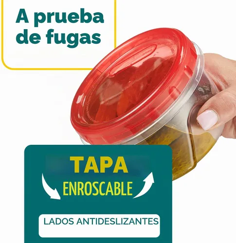 Vista 4 de ELEGANTES DESECHABLES Contenedores de almacenamiento de alimentos con tapa giratoria de plástico de 16 onzas, paquete de 12