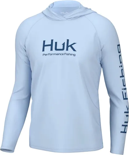 Vista 19 de HUK - Sudadera con capucha de manga larga ventilada para hombre, camiseta de pesca con capucha Academia Naval