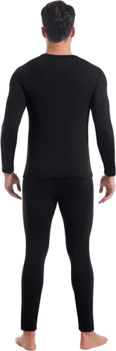 Vista 9 de CL convallaria Long Johns - Ropa interior térmica para hombre, forro polar suave, capa base para clima frío, conjunto de regalo