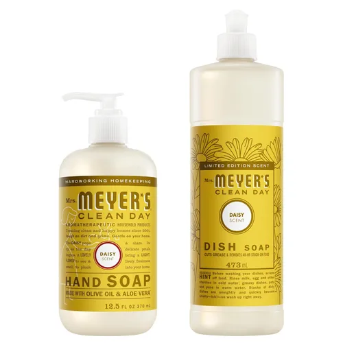 Vista 14 de Mrs. MEYER'S CLEAN DAY Variety, 1 jabón líquido de manos, sidra de manzana, 12.5 onzas, 1 jabón líquido para platos, sidra de manzana, 16 onzas, 1 CT