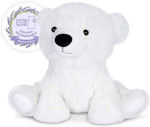 Vista 16 de SuzziPals Vaca de las Tierras Altas de Peluche Calentable y Enfriable, Almohadilla Calentable Microondable para Relajación y Alivio, Juguetes