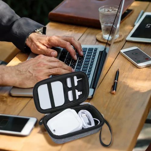 Vista 4 de Aproca Funda compatible con lector de base cuadrada y lector de chips cuadrado sin contacto, bolsa de almacenamiento portátil para accesorios