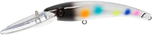 Vista 16 de Bill Lewis Pesca Lipless Realista Trolling Preciso Walleye Crankbait Lite con dos grandes Mustad Triple Grips BH Wonderbread en blanco