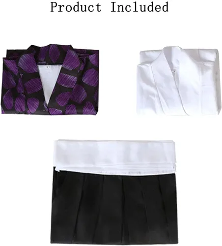 Vista 3 de Kokushibou disfraz de cosplay kimono traje de Halloween