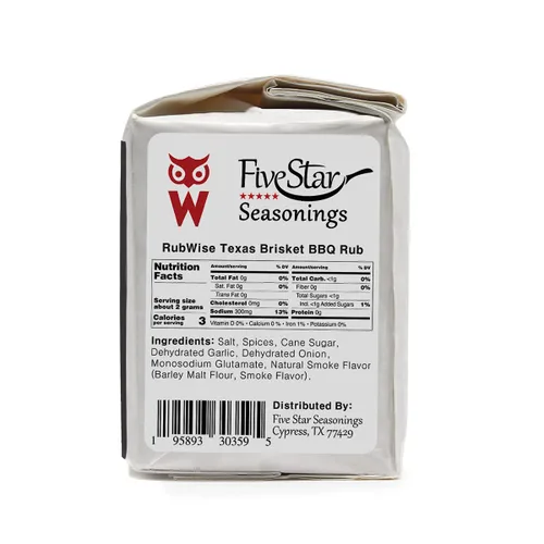 Vista 4 de Rubwise - Rub de pechuga y cerdo estilo Texas Style Rub para barbacoa y especias para ahumar y asar a la parrilla Masajes secos Ideal