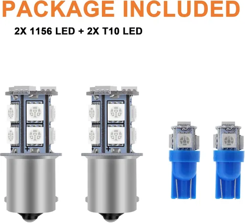 Vista 5 de 3 bombillas LED azules para mapa interior compatibles con Ford F-150 F-250 Bronco 1987-1996