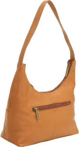 Vista 4 de Le Donne Top Zip Hobo Bolso de mano - Colombiano Vaquetta Cuero Vaquetta Mujer