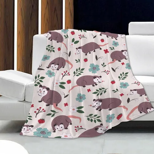 Vista 8 de Manta linda de hurones, regalos para mujeres, amantes de los hurones, manta ligera y suave de franela de forro polar para sofá y cama, tamaño XS