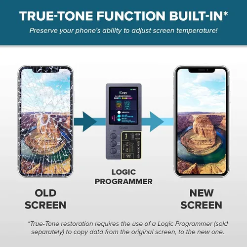 Vista 4 de Reemplazo de pantalla LCD compatible con iPhone 11 Pro de 5.8 pulgadas (modelo A2160, A2217, A2215) Pantalla táctil 3D Kit de reparación de marco