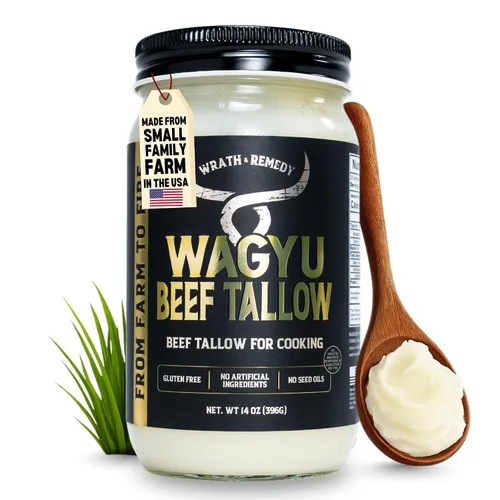Vista 13 de Sarga de carne alimentada con pasto para cocinar, grasa de res pura, cubo a granel de 7.2 libras Grasa de cocina a granel de grado restaurante