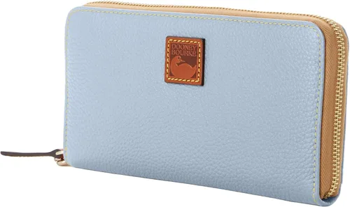 Vista 2 de Dooney & Bourke Pebble Grain - Cartera grande con cremallera alrededor de la muñeca