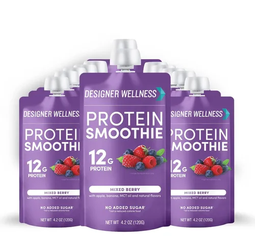 Vista 3 de Designer Wellness Paquete variado de batidos de proteínas y paquete de bayas mixtas