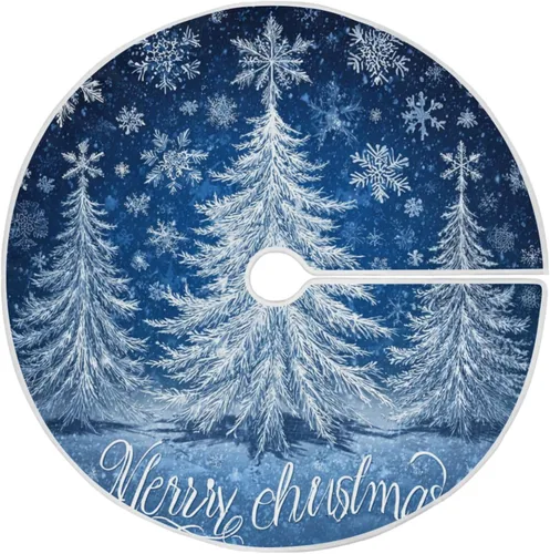 Vista 11 de Falda patriótica para árbol del 4 de julio, 36 pulgadas, diseño de fuegos artificiales de Estados Unidos, Estados Unidos, tapete de Navidad