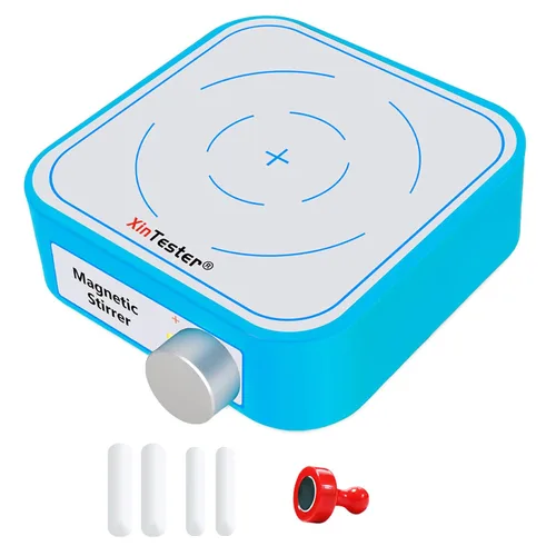 Vista 10 de Xin Tester Mini agitador magnético de 3000 RPM, mezclador magnético de laboratorio recargable máximo de 3 litros con 4 barras de agitación