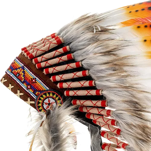 Vista 31 de Novum Crafts Tocado de plumas Inspirado en indios nativos americanos Elige