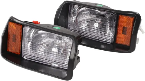 Vista 6 de EVGATSAUTO Faros delanteros LED, par de faros delanteros LED de precedentes de coche, faros delanteros 101988002 Super Brightness Reemplazo