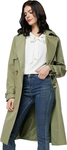 Vista 3 de Orolay Chaqueta de solapa con cinturón para mujer de 34 de longitud
