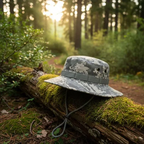 Vista 6 de Sombreros de sol para hombres y mujeres, sombrero de cubo UPF 50+, sombrero Boonie plegable, protección UV, senderismo, playa, pesca, safari