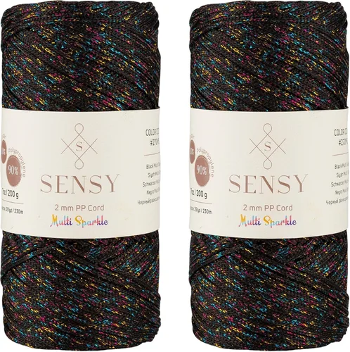 Vista 147 de Sensy Premium 2mm 229.5 metros de cuerda de poliéster 100% cordón de polipropileno Cordón de macramé 2mm Cordón para bolso de crochet Hilo