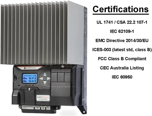 Vista 6 de Morningstar GenStar 60A MPPT, controlador de carga solar con medidor, 200V