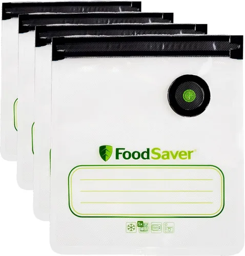 Vista 12 de FoodSaver® Bolsas reutilizables con cremallera al vacío de un galón