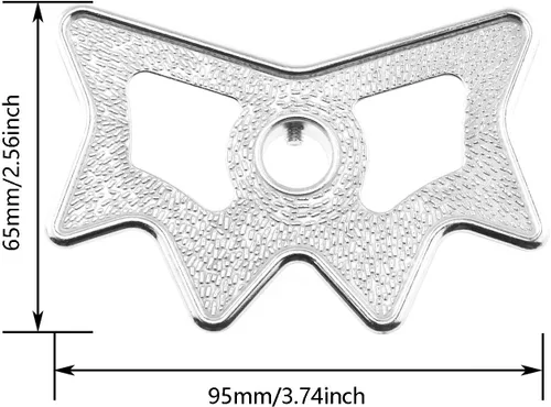 Vista 3 de DGZZI Cabeza de puente de billar Cabeza de puente de aleación de aluminio plateada Slip-On Moosehead para billar Palo de taco de billar