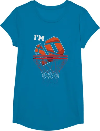 Vista 83 de Camiseta de regalo de cumpleaños con red de baloncesto de 10 años, Negro
