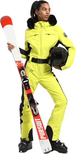Vista 47 de GSOU SNOW Traje de esquí para mujer, traje de nieve de una pieza, para snowboard, delgado, aislante, impermeable, resistente al viento