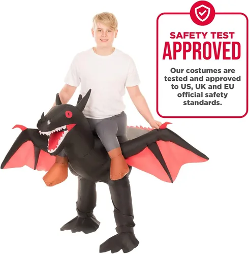 Vista 6 de Morph Disfraz inflable de dragón de Halloween para adultos disfraz de montar