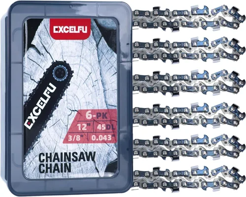 Vista 11 de Cadena de motosierra de 8 pulgadas para Greenworks Earthwise Craftsman Remington Chicago Kobalt Portland paquete de 3 unidades de 8 pulgadas 3/8