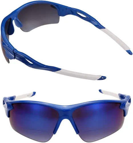 Vista 9 de Mass Vision 2 pares de lentes de sol deportivos de precisión 'The Athlete', ligeros, bifocales, unisex, con protección UV400