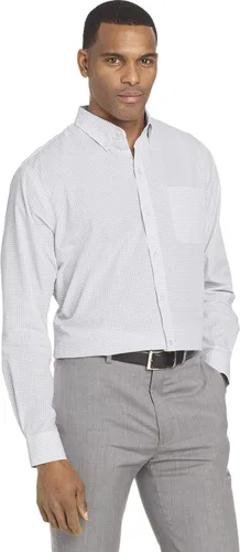 Vista 7 de Van Heusen Camisa de vestir para hombre, corte regular Oxford lisa, cuello con botones Verde oscuro