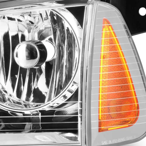 Vista 3 de AKKON - Compatible con Dodge Charger 2006-2010 [estilo halógeno] Faro cromado izquierdo+Ritght par faros de repuesto [Halogen Style] Chrome