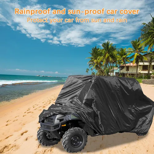 Vista 6 de Zpana Cubierta para ATV, impermeable al aire libre, resistente, a prueba de viento, Ripstop, protector para 4 ruedas, accesorios de cubierta