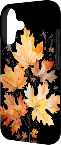 Vista 2 de Autumn Leaves Watercolor Art Fall Season Thanksgiving Case for iPhone 17