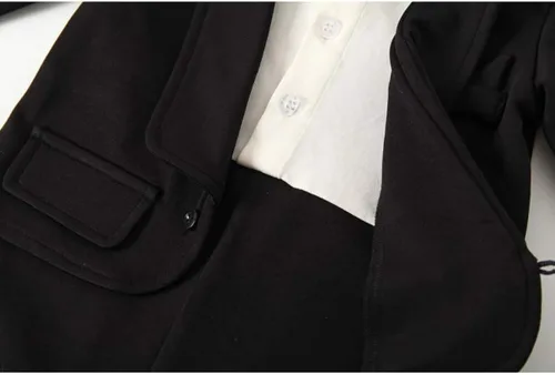 Vista 5 de Abolai Traje de boda de una sola pieza con chaleco a rayas para bebé niño