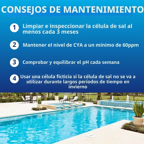 Vista 5 de Pentair 523747-EC IntelliChlor LT25 - Celda de sal de repuesto, 25,000 galones