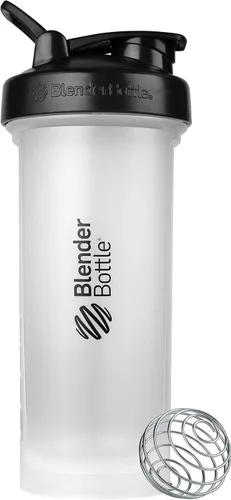 Vista 23 de [Usado] BlenderBottle Classic V2 - Botella mezcladora perfecta para batidos de proteínas y preentrenamiento, 20 onzas, color negro