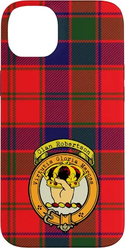 Vista 15 de Robertson Clan Scottish Crest and Tartan Case for iPhone 16