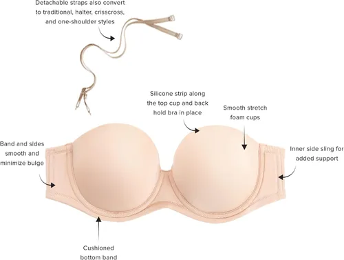 Vista 10 de Wacoal Red Carpet Strapless - Brasier sin tirantes para mujer
