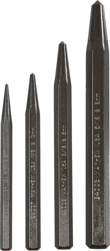 Vista 12 de Mayhew Tools 24008 Punzón central, 1/4" - 6 mm x 5-1/2", acabado de óxido negro