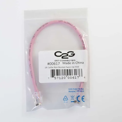 Vista 66 de C2G 24494 Cable cruzado Cat5e - Cable de conexión de red sin blindaje sin arranque, naranja (3 pies, 3.0 ft)