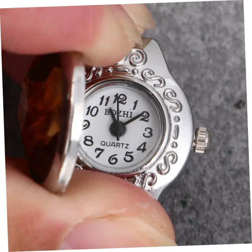 Vista 6 de ERINGOGO 2 unids reloj para hombre reloj mujer reloj hombre anillo reloj